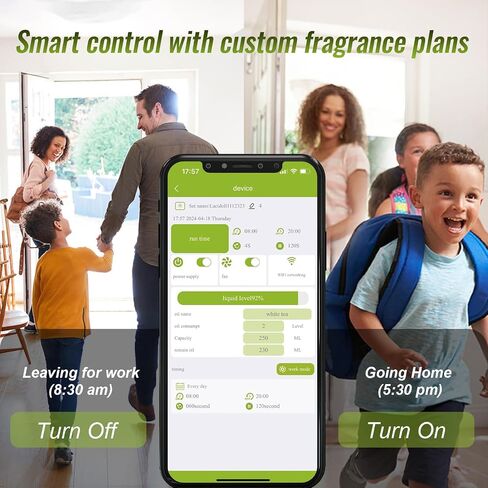 LACIDOLL Smart Scent Air Machine for Home, Bluetooth Waterless Essential Oil Diffuser with Cold Air Tech 250ML, 1500 sq. ft Coverage Scent Diffuser for Large Room, Office, Spa, White in Saudi Arabia