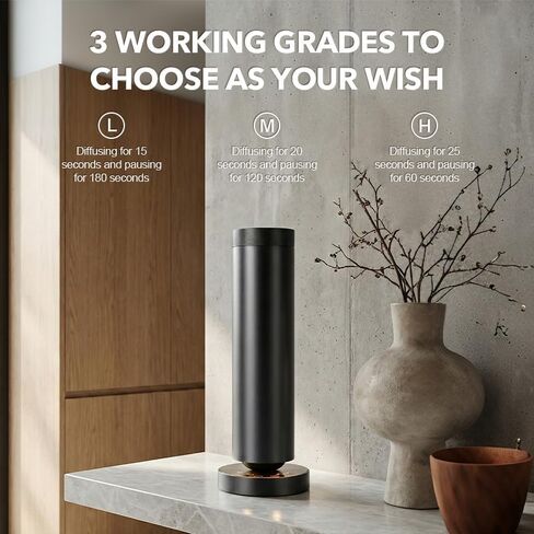 Cold Air Waterless Diffuser, Hotel Collection Diffuser, Waterless Essential Oil Diffuser for Homes, Offices, Covers 1000 Sq Ft, Remote Control (Fragrance Not Included) in Saudi Arabia