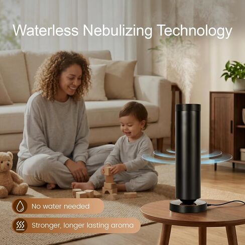 Cold Air Waterless Diffuser, Hotel Collection Diffuser, Waterless Essential Oil Diffuser for Homes, Offices, Covers 1000 Sq Ft, Remote Control (Fragrance Not Included) in Saudi Arabia