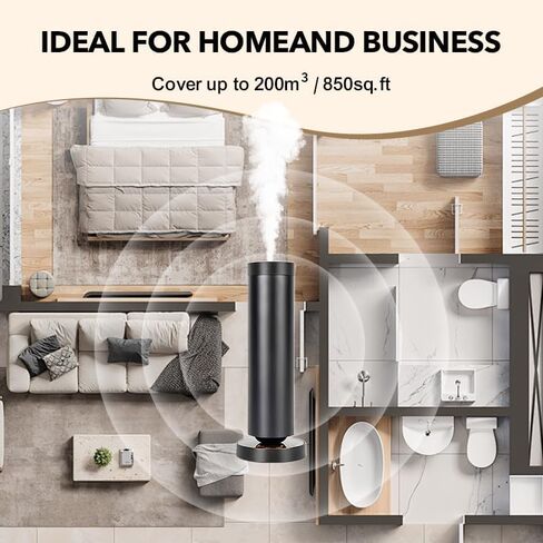 Cold Air Waterless Diffuser, Hotel Collection Diffuser, Waterless Essential Oil Diffuser for Homes, Offices, Covers 1000 Sq Ft, Remote Control (Fragrance Not Included) in Saudi Arabia