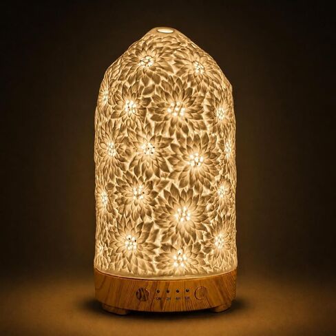 Ceramic Essential Oil Diffusers,Small Cute for Office, Home for Aromatherapy,Bedroom Humidifier Air Fragrance,Room Scent, Smell,Light Decor para Casa De Essentials Aesthetic Aroma (A) in Saudi Arabia