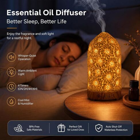 Ceramic Essential Oil Diffusers,Small Cute for Office, Home for Aromatherapy,Bedroom Humidifier Air Fragrance,Room Scent, Smell,Light Decor para Casa De Essentials Aesthetic Aroma (A) in Saudi Arabia