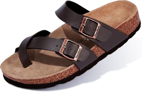 Adjustable Slide Sandals for Women and Men Cork Footed Arch Supported for Summer Indoor and Outdoor in Saudi Arabia