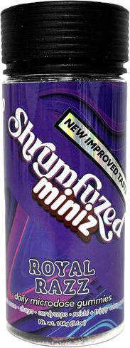 Shrumfuzed Miniz - Proprietary Nootropic Gummy - Now with New Improved Taste - Lion's Mane, Reishi, Chaga, Cordycep, and Proprietary Nootropic Mushroom Blend (100pk, Royal Razz) in Saudi Arabia