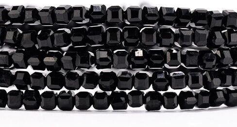 Angelstones Crystal Bracelet for Women, Natural Gemstone Small Beaded Bracelets, 3mm Faceted Cube Beads, Healing Bracelets for Women in Saudi Arabia