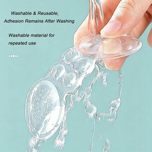 Clear Silicone Heel Grips for for Men Women Shoes, Butterfly Shape Heel Pads, 3mm Thick Reusable Washable Heel Inserts, Prevent Blisters & Heel Slipping, Fits High Heels Flats Boots, 3 Pairs in Saudi Arabia
