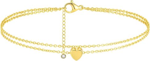 Gold Ankle Bracelets for Women, 14K Waterproof Gold Plated Anklets Set, Layered Gold Ankle Bracelets for Women Jewelry Gift in Kuwait