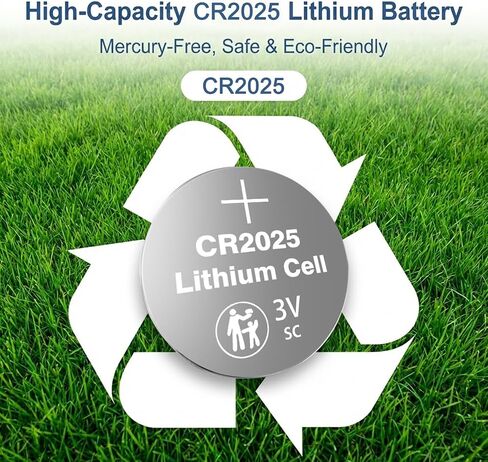 CR2025 Battery 40 Pack, CR2025 3V Lithium Battery, 10-Year Shelf Life Leak-Proof DL2025 ECR2025 BR2025 CR 2025 Batteries for Key Fob Coin Cell in Kuwait