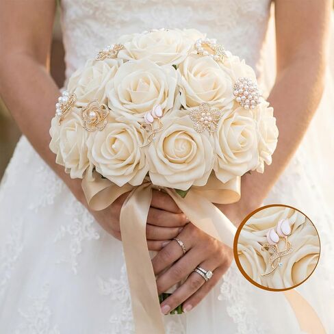 6PCS Brooches and Pins, Pearl Flower Brooches for Women | Glod Crystal Floral Pins, Rhinestone Pearl Brooch Fashion Elegant Golden Pin for Wedding Appreciation Ceremony Bridal Decor G in Saudi Arabia