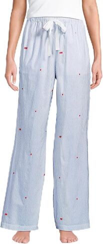 Lands' End Women's Poplin Wide Leg Sleep Pants in Kuwait