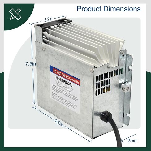 PD9360 Power Converter replacement-9300 Series Converter,60Amp 120V to 12V RV Converter Charger for RV Camper Caravans Trailer Battery,1000W in Kuwait