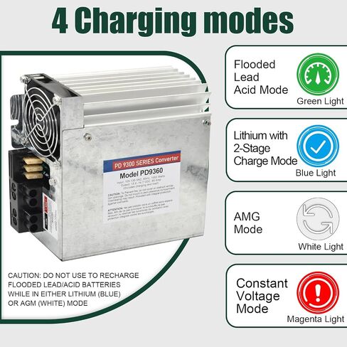 PD9360 Power Converter replacement-9300 Series Converter,60Amp 120V to 12V RV Converter Charger for RV Camper Caravans Trailer Battery,1000W in Kuwait
