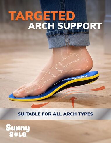 Heavy Duty Orthotic Insoles for Men and Women (220 lbs and Up), High Arch Support Insoles for Plantar Fasciitis and Flat Feet, Shock Absorbing Inserts for Work Boots and Shoes (X Large) in Kuwait