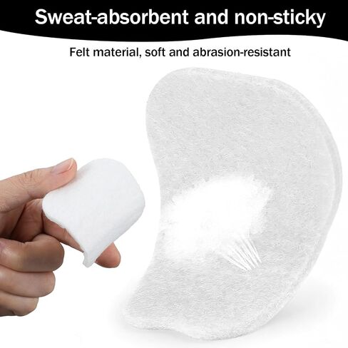 10 Pairs Tongue Pads, Felt Tongue Pads for Loafers, Soft Adhesive Thick Shoe Tongues Pad for Men and Women,White in Kuwait