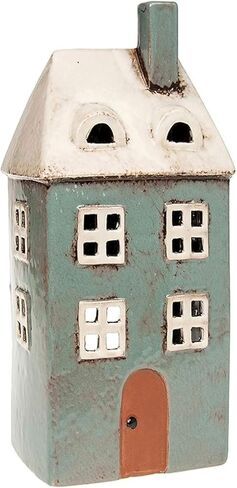 Village Pottery Tall House Tealight Holder in Saudi Arabia