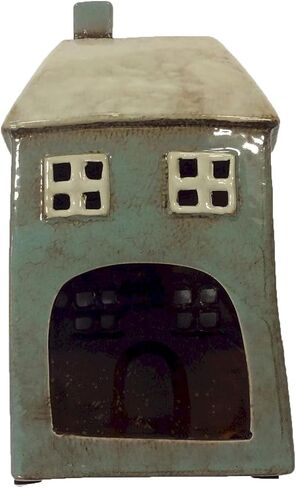 Village Pottery Tall House Tealight Holder in Saudi Arabia