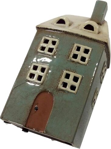 Village Pottery Tall House Tealight Holder in Saudi Arabia