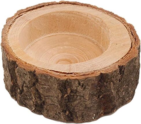 12 Pack Wooden Tealight Candle Holders, Rustic Wood Votive Tealight Holder Personalized Tea Light Candle Holder Candlestick for Table Wedding Party Birthday Holiday Decoration in Saudi Arabia
