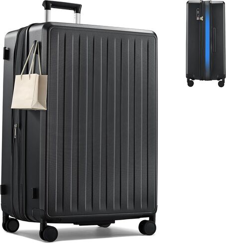 MILADA 20 Inch Expandable Carry On Luggage, Airline Approved Hard Shell Carry On Suitcase with Dual 360° Spinner Wheels & TSA Lock, Lightweight PC Rolling Suitcase for Travel, Blackish Green in Saudi Arabia
