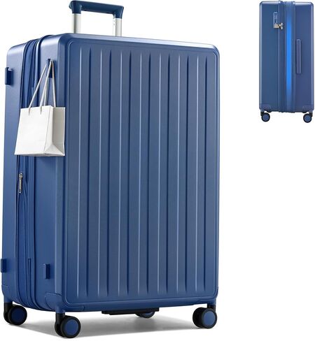 MILADA 20 Inch Expandable Carry On Luggage, Airline Approved Hard Shell Carry On Suitcase with Dual 360° Spinner Wheels & TSA Lock, Lightweight PC Rolling Suitcase for Travel, Blackish Green in Saudi Arabia