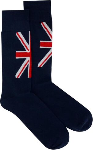 1 Pair of Biagio Men's BRITISH Flag Great Britain UK Mens COTTON Dress SOCKS in Saudi Arabia