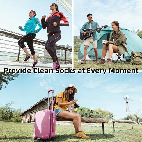 Bulk Socks Individually 18/12 Pairs Packed Disposable Unisex, Portable Socks for Travel Trip Camping Hotel Homeless in Saudi Arabia