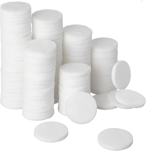 50Pcs Essential Oil Pads - 0.9 Inch Air Purifier Replacement Refill Pads, Mini Microfiber Pad for Humidifier Air Purifier Home Car Plug (White) in Kuwait