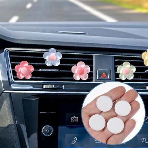 50Pcs Essential Oil Pads - 0.9 Inch Air Purifier Replacement Refill Pads, Mini Microfiber Pad for Humidifier Air Purifier Home Car Plug (White) in Kuwait