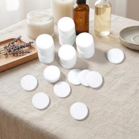 50Pcs Essential Oil Pads - 0.9 Inch Air Purifier Replacement Refill Pads, Mini Microfiber Pad for Humidifier Air Purifier Home Car Plug (White) in Kuwait