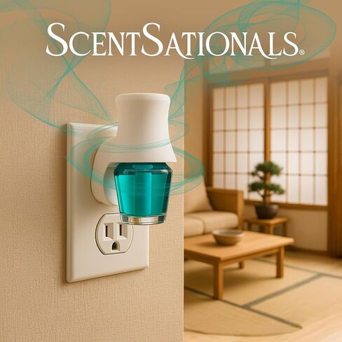 ScentSationals Salt Mist & Agave Fragrance Oil Plug In Air Freshener Refills 3-Pack - Works with Scentsationals Wall Plugs, Long-Lasting Home Fragrance, 0.8 fl oz Each, Packaging May Vary in Kuwait