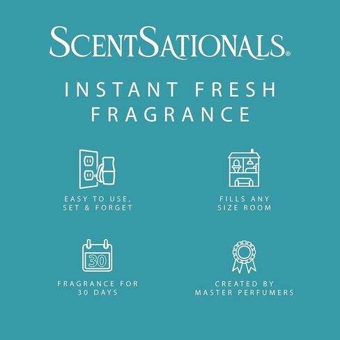 ScentSationals Salt Mist & Agave Fragrance Oil Plug In Air Freshener Refills 3-Pack - Works with Scentsationals Wall Plugs, Long-Lasting Home Fragrance, 0.8 fl oz Each, Packaging May Vary in Kuwait