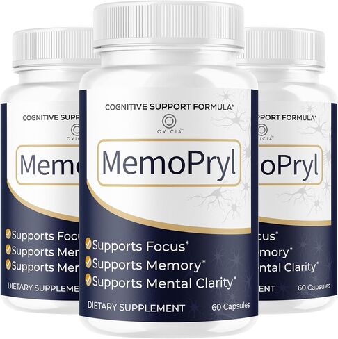 (3 Pack) Memopryl Capsules - MemoPryl Support Advanced Formula, Daily Memo Pryl Pills All Natural Ingredients Premium Formula Vitamins for Overall Health & Wellness Reviews, 180 Capsules for 3 Months in Saudi Arabia