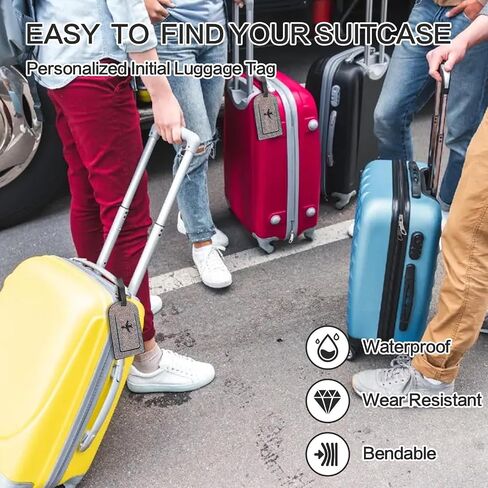 Bling Luggage Tags for Suitcases Sparkle Diamond Faux Leather Privacy Protection Bag Tags Travel Accessories Essential (2 - Pack), AB in Saudi Arabia