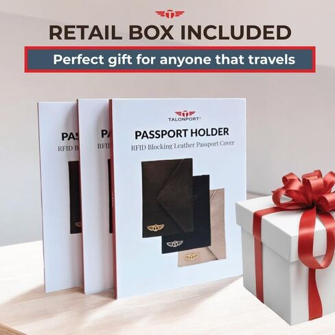 Ultimate Travel Essentials Bundle – Genuine Leather Luggage Tags (2 Pack), TSA-Approved Keyless Luggage Locks (2 Pack) & Full Grain Leather RFID Passport Holder with Hidden AirTag Pocket in Saudi Arabia