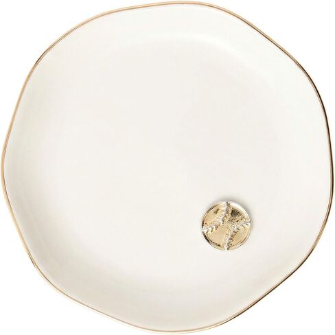 Softball Gifts for Girls, Coach, Mom, Daughter, Sister, Friend, 4.75" Handcrafted Ceramic Ring Dish with Gold Trim, Decorative Trinket Dish for Birthday, Christmas in Saudi Arabia