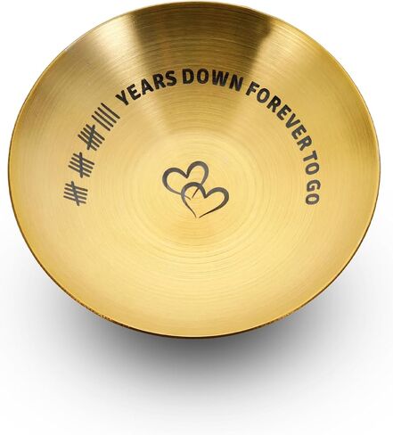 19th Anniversary Bronze Gifts for Her Him Bronze Wedding Gift for Wife from Husband Jewelry Tray for 19 Year Anniversary Ring Holder Dish Gifts for Anniversarys Jewelry Dish Gift for Hubby in Kuwait