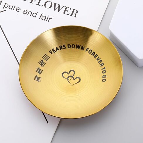 19th Anniversary Bronze Gifts for Her Him Bronze Wedding Gift for Wife from Husband Jewelry Tray for 19 Year Anniversary Ring Holder Dish Gifts for Anniversarys Jewelry Dish Gift for Hubby in Kuwait