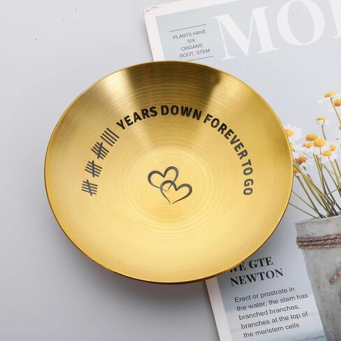 19th Anniversary Bronze Gifts for Her Him Bronze Wedding Gift for Wife from Husband Jewelry Tray for 19 Year Anniversary Ring Holder Dish Gifts for Anniversarys Jewelry Dish Gift for Hubby in Kuwait