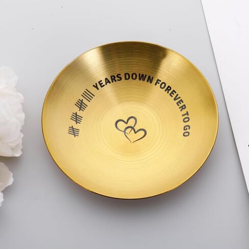 19th Anniversary Bronze Gifts for Her Him Bronze Wedding Gift for Wife from Husband Jewelry Tray for 19 Year Anniversary Ring Holder Dish Gifts for Anniversarys Jewelry Dish Gift for Hubby in Kuwait