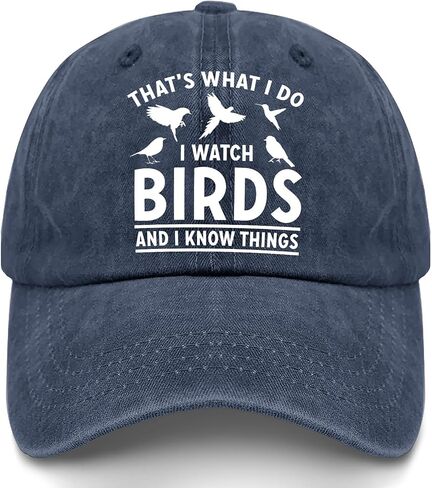 That's What I Do I Watch Birds and I Know Things Hats Youth Golf Hat Pigment Black Womens Beach Hat Gifts for Mom in Kuwait