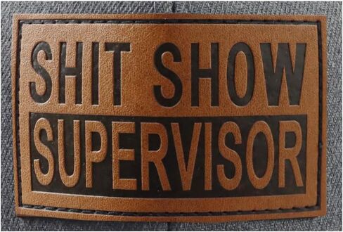 Funny Shit Show Supervisor Trucker Hat, Adjustable Shit Show Leather Patch Baseball Cap for Men Women in Kuwait