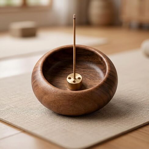 1pc Mini Incense Holder Multi Hole Stick Burner Seat Indoor Use Compact Tabletop Fragrance Stand for Home Desk Decoration in Kuwait