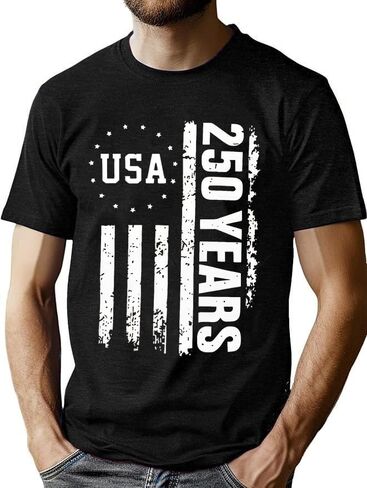 American Flag Shirts Men 4th of July Patriotic Shirt USA Star Stripes Graphic Tees Independence Day Short Sleeve Tops in Kuwait