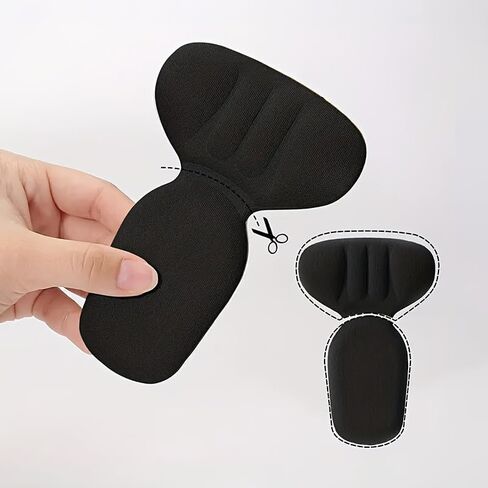 4pcs Black Heel Cushion Pads Soft Anti Slip Heel Grips Heel Protectors Prevent Blisters Stop Heel Slipping Improve Shoe Fit for Women Men High Heels Leather Dress Casual Shoes in Kuwait