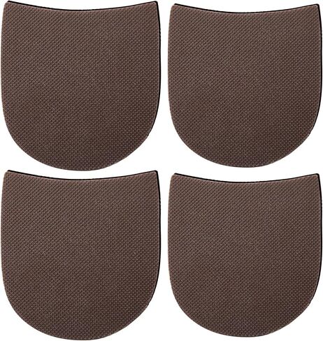 Shoe Repair Rubber Heels, 2 Pairs Cuttable Rubber Boot Heel Replacement Shoe Sole Repair Kit Anti-Slip Heel Pads for Men's and Woman's 5/32 Inch (4mm) Thick, Brown in Kuwait