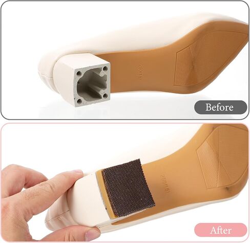 Shoe Repair Rubber Heels, 2 Pairs Cuttable Rubber Boot Heel Replacement Shoe Sole Repair Kit Anti-Slip Heel Pads for Men's and Woman's 5/32 Inch (4mm) Thick, Brown in Kuwait