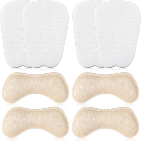 4 Pairs Shoe Tongue Pads 4 Pairs Shoe Heel Pads Heel Cushions for Womens Shoes Prevent Heels Slip Non Slip Cushion Inserts in Kuwait