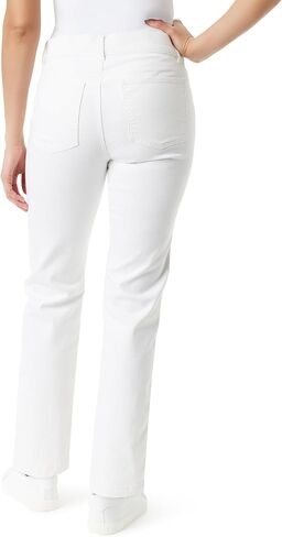 Gloria Vanderbilt Womens Shape Effect Pull on High Rise Straight Leg Jean Standard in Kuwait