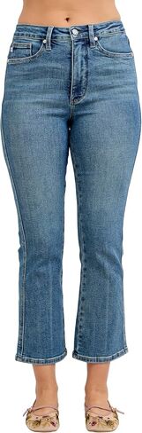 Judy Blue Womens Jeans - High Waisted Tummy Control Kick Flare in Kuwait