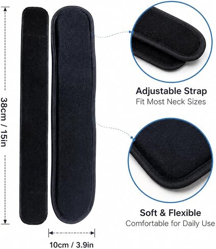 MR.ICE Neck Ice Pack Wrap for Tonsillectomy Recovery – Flexible Gel Cold Compress for Sore Throat, Thyroid Surgery & Neck Pain Relief, 38×10cm with Adjustable 40cm Strap, Reusable Hot & Cold Therapy in Saudi Arabia